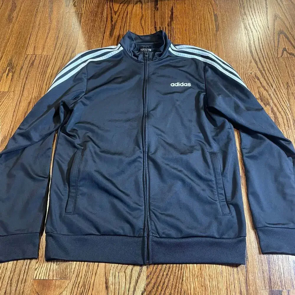 Adidas Men's Essentials 3-Stripes Tricot Track Jacket - Black